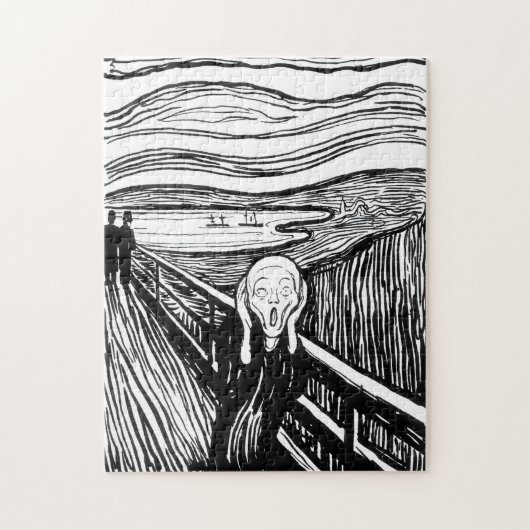 Edvard Munch - De Scream Lithografie Legpuzzel (Verticaal)