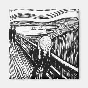 Edvard Munch - De Scream Lithografie Magneet