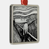 Edvard Munch - De Scream Lithografie Metalen Ornament (Rechts)