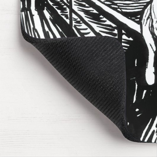 Edvard Munch - De Scream Lithografie Muismat (Hoek)