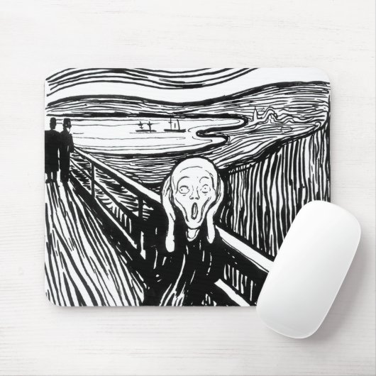 Edvard Munch - De Scream Lithografie Muismat (Met muis)