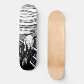 Edvard Munch - De Scream Lithografie Persoonlijk Skateboard (Voorkant)