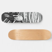 Edvard Munch - De Scream Lithografie Persoonlijk Skateboard (Horizontaal)