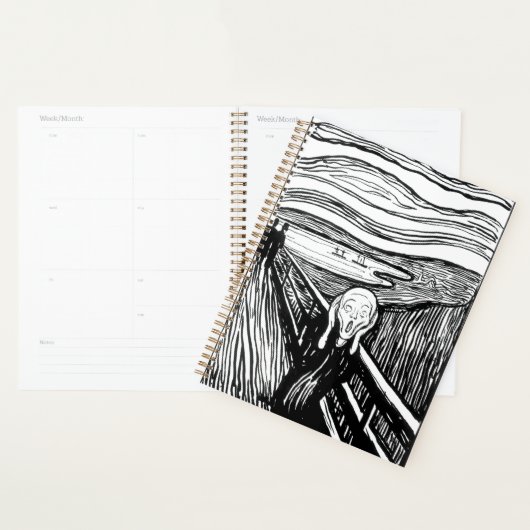 Edvard Munch - De Scream Lithografie Planner (Display)