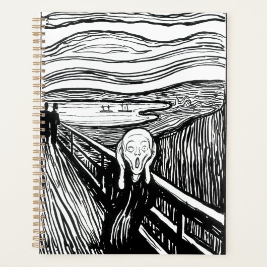Edvard Munch - De Scream Lithografie Planner (Voorkant)