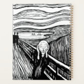 Edvard Munch - De Scream Lithografie Planner (Achterkant)
