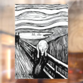 Edvard Munch - De Scream Lithografie Raamsticker (Vel 2)