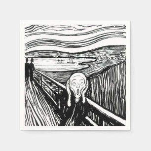 Edvard Munch - De Scream Lithografie Servet