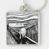 Edvard Munch - De Scream Lithografie Sleutelhanger (Voorkant)