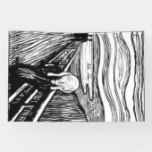 Edvard Munch - De Scream Lithografie Spandoek (Horizontaal)