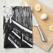 Edvard Munch - De Scream Lithografie Theedoek (Quarter Fold)