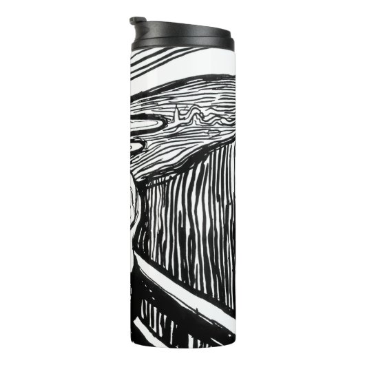 Edvard Munch - De Scream Lithografie Thermosbeker (Geroteerd rechts)