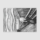 Edvard Munch - De Scream Lithografie Tissuepapier (Voorkant)