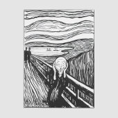 Edvard Munch - De Scream Lithografie Tissuepapier