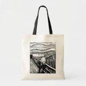 Edvard Munch - De Scream Lithografie Tote Bag (Voorkant)