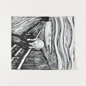 Edvard Munch - De Scream Lithografie Wandkleed (Voorkant (horizontaal))
