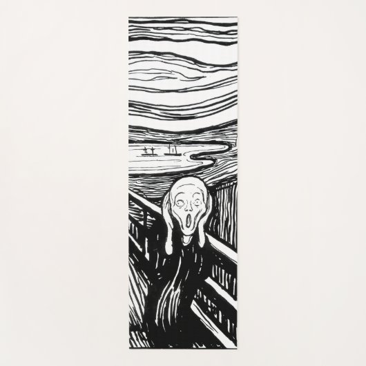 Edvard Munch - De Scream Lithografie Yogamat (Voorkant)