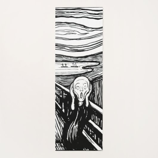 Edvard Munch - De Scream Lithografie Yogamat (Achterkant)