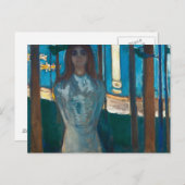 Edvard Munch - De stem, de zomernacht Briefkaart (Voorkant / Achterkant)