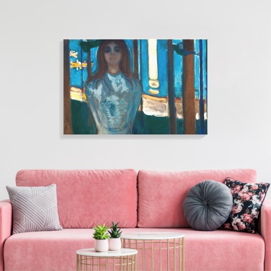 Edvard Munch - De stem, de zomernacht Canvas Afdruk (Insitu (Woonkamer))