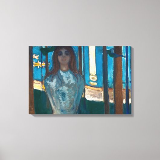 Edvard Munch - De stem, de zomernacht Canvas Afdruk (Voorkant)