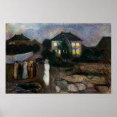 Edvard Munch - De Storm Poster (Voorkant)