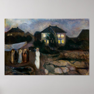 Edvard Munch - De Storm Poster