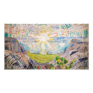 Edvard Munch - De Zon 1910 Foto Afdruk