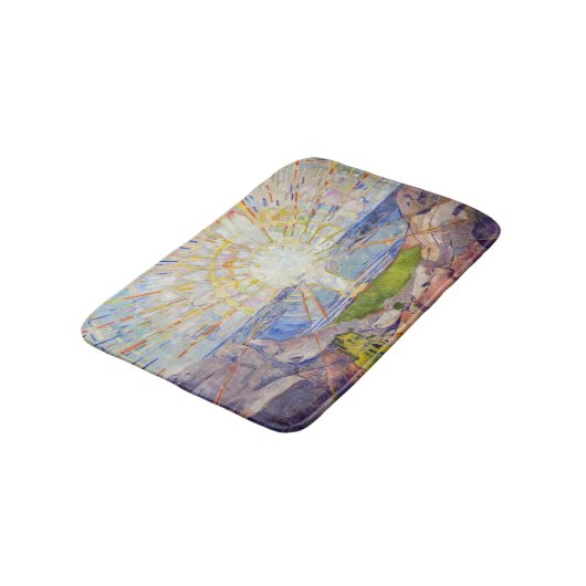 Edvard Munch - De Zon 1911 Badmat (Gekanteld)