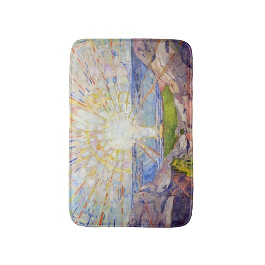 Edvard Munch - De Zon 1911 Badmat (Voorkant Verticaal)