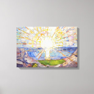 Edvard Munch - De Zon 1911 Canvas Afdruk