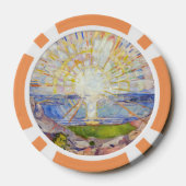 Edvard Munch - De Zon 1911 Poker Chips (Achterkant)