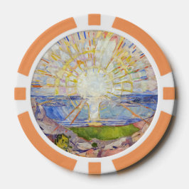 Edvard Munch - De Zon 1911 Poker Chips