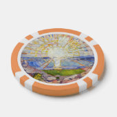 Edvard Munch - De Zon 1911 Poker Chips (Enkel)