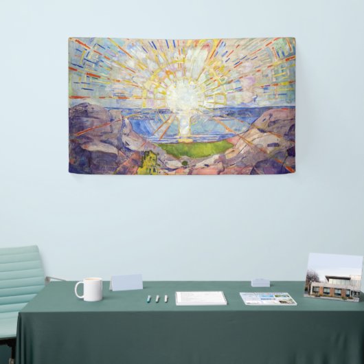 Edvard Munch - De Zon 1911 Spandoek (Beurs)