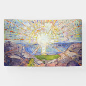 Edvard Munch - De Zon 1911 Spandoek (Horizontaal)