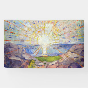 Edvard Munch - De Zon 1911 Spandoek