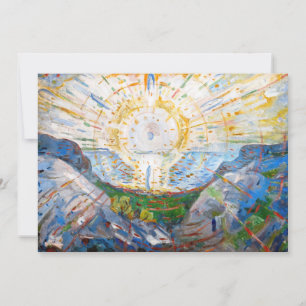 Edvard Munch - De Zon 1912 Bedankkaart