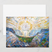 Edvard Munch - De Zon 1912 Bedankkaart (Voorkant / Achterkant)