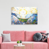 Edvard Munch - De Zon 1912 Canvas Afdruk (Insitu (Woonkamer))