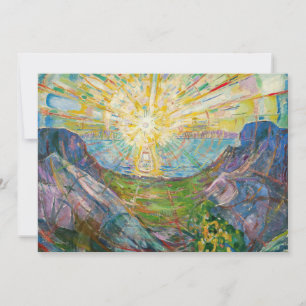 Edvard Munch - De Zon 1916 Bedankkaart