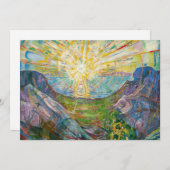 Edvard Munch - De Zon 1916 Bedankkaart (Voorkant / Achterkant)