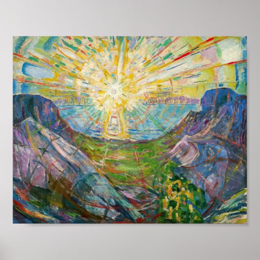 Edvard Munch - De Zon 1916 Poster (Voorkant)