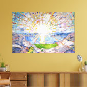 Edvard Munch - De zon Canvas Afdruk (Insitu (Woonkamer))