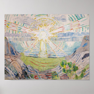 Edvard Munch - De zon Poster
