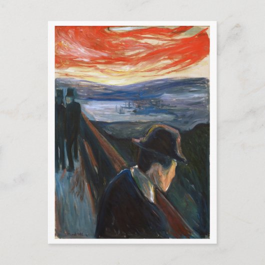 Edvard Munch Despair Briefkaart (Voorkant)