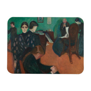Edvard Munch - Dood in de Sickroom Magneet