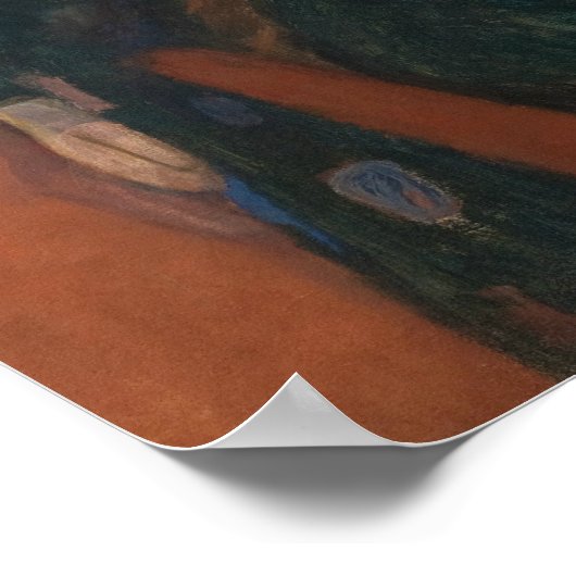 Edvard Munch - Dood in de Sickroom Poster (Hoek)