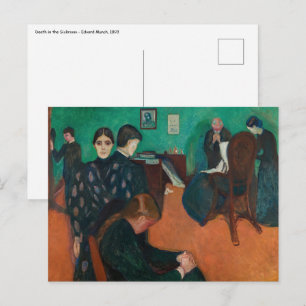 Edvard Munch - Dood in de Sickroom v1 Briefkaart