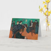 Edvard Munch - Dood in de Sickroom v1 Kaart (Gele Bloem)
